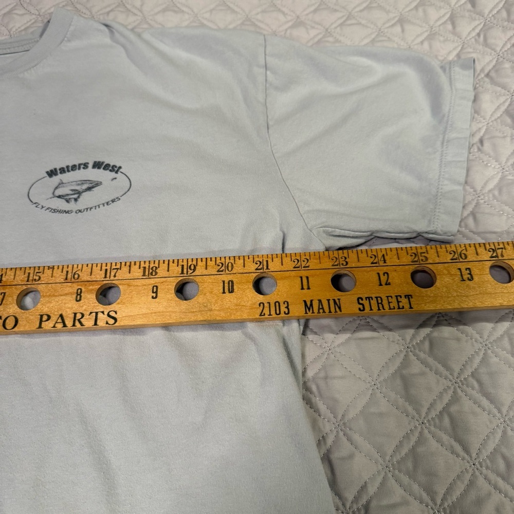 Simms Sky Blue Short Sleeve Tee - Size XXL - Picture 5 of 9
